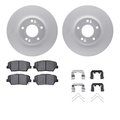 Dynamic Friction Co 4512-03175, Geospec Rotors with 5000 Advanced Brake Pads includes Hardware, Silver 4512-03175